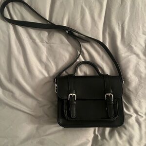 Brandy Melville Crossbody Handbag Faux Leather Black